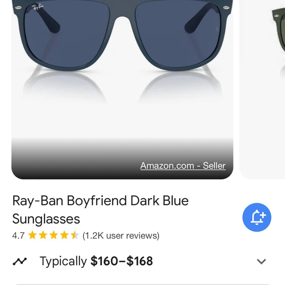 Ray-Ban Boyfriend Dark Blue/Grey
